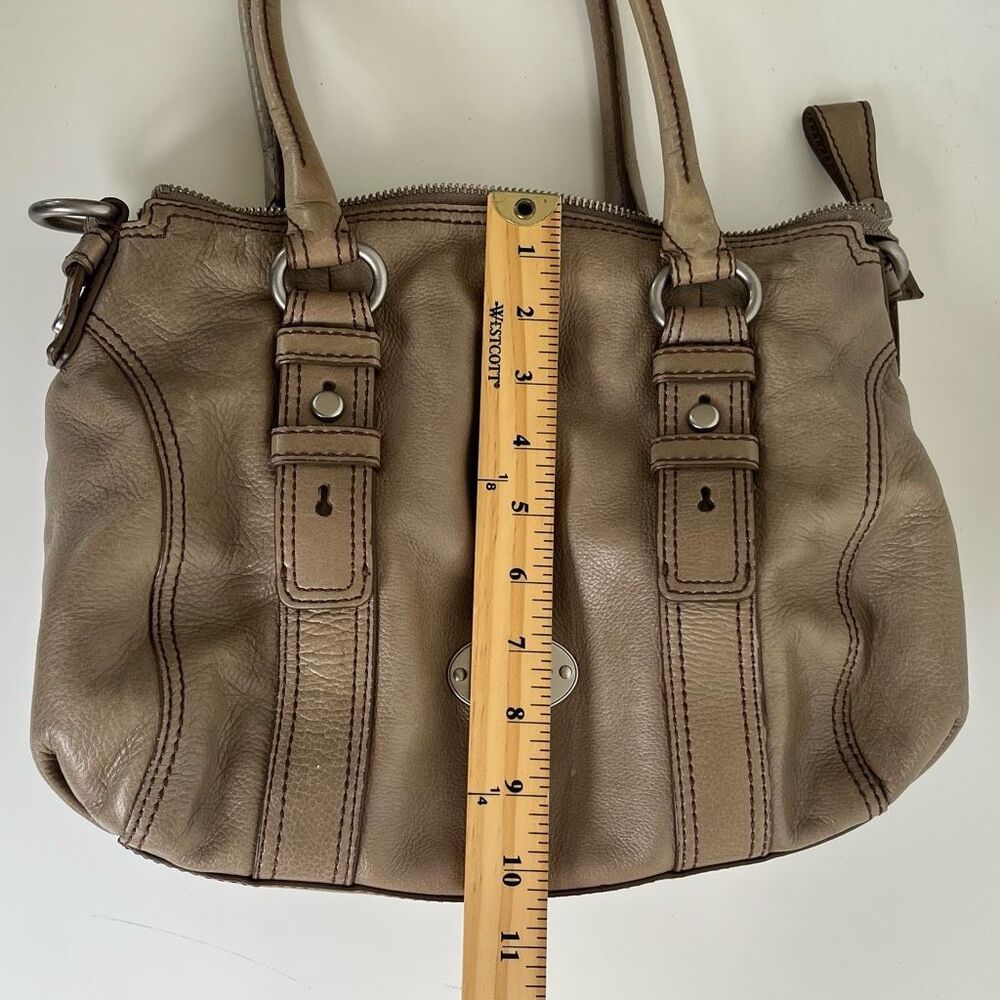 Fossil Tan Leather Satchel